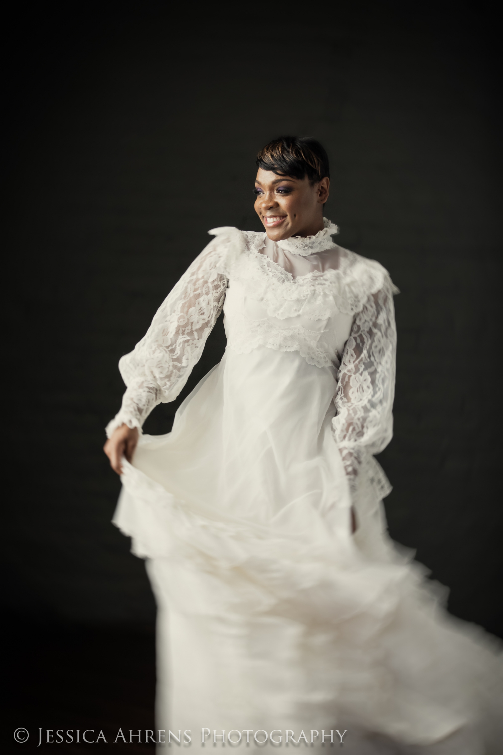 In studio modeling portrait headshot Buffalo NY. Jessica Ahrens